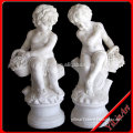 Hand Carving White Marble Chinese Stone Marble Children Statue